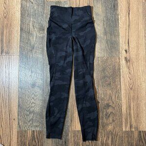 Lululemon Base Pace High-Rise Running Tight 365 Camo Deep Coal Women's Size 2